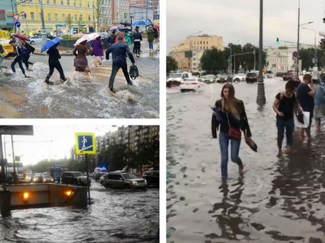 Москва ушла под воду: последствия сильнейшего ливня – ФОТО – ВИДЕО