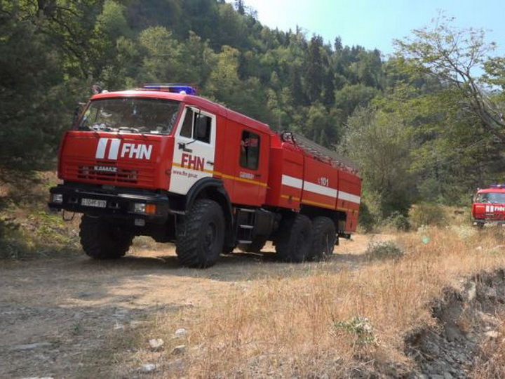 Силы МЧС приступили к тушению пожаров в Габалинском районе