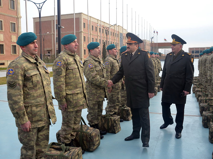 Группа азербайджанских миротворцев вернулась из Афганистана – ФОТО