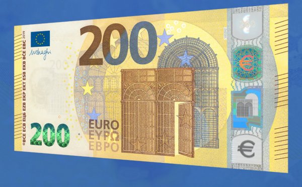 Центробанк ЕС представил новые банкноты в 100 и 200 евро