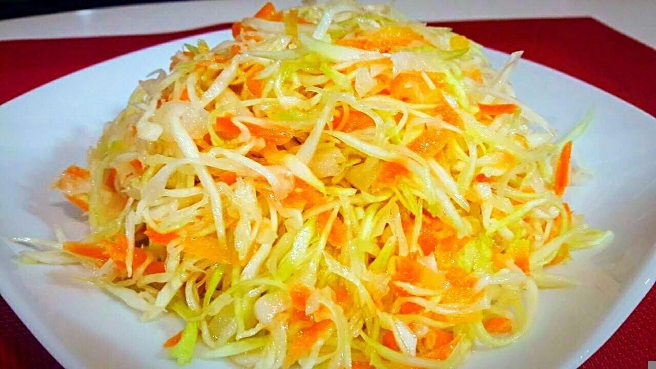 Салат из капусты как в столовой рецепт Салат из капусты как в столовой рецепт